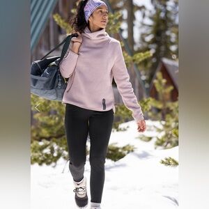 Indyeva 25th hour sweatshirt Cozy light pink Cowl Neck